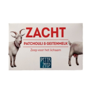 Vaste zeep pettrs eigen patchouli en geitenmelk