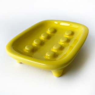 zeepschaaltje haapa ceramics yellow